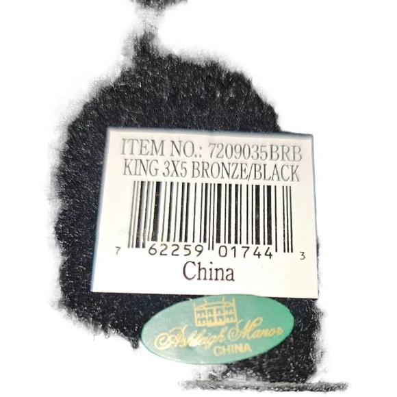 🦉Ashleigh Manor jeweled picture frame in black enamel with amber & blue crystal - Picture 5 of 8